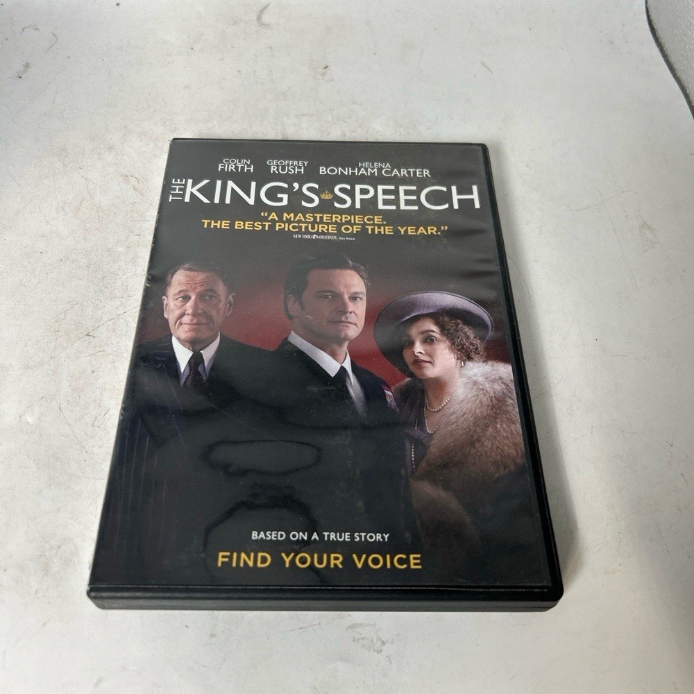 The King's Speech DVD Standard Black Oscar Winning True Story‎ Film